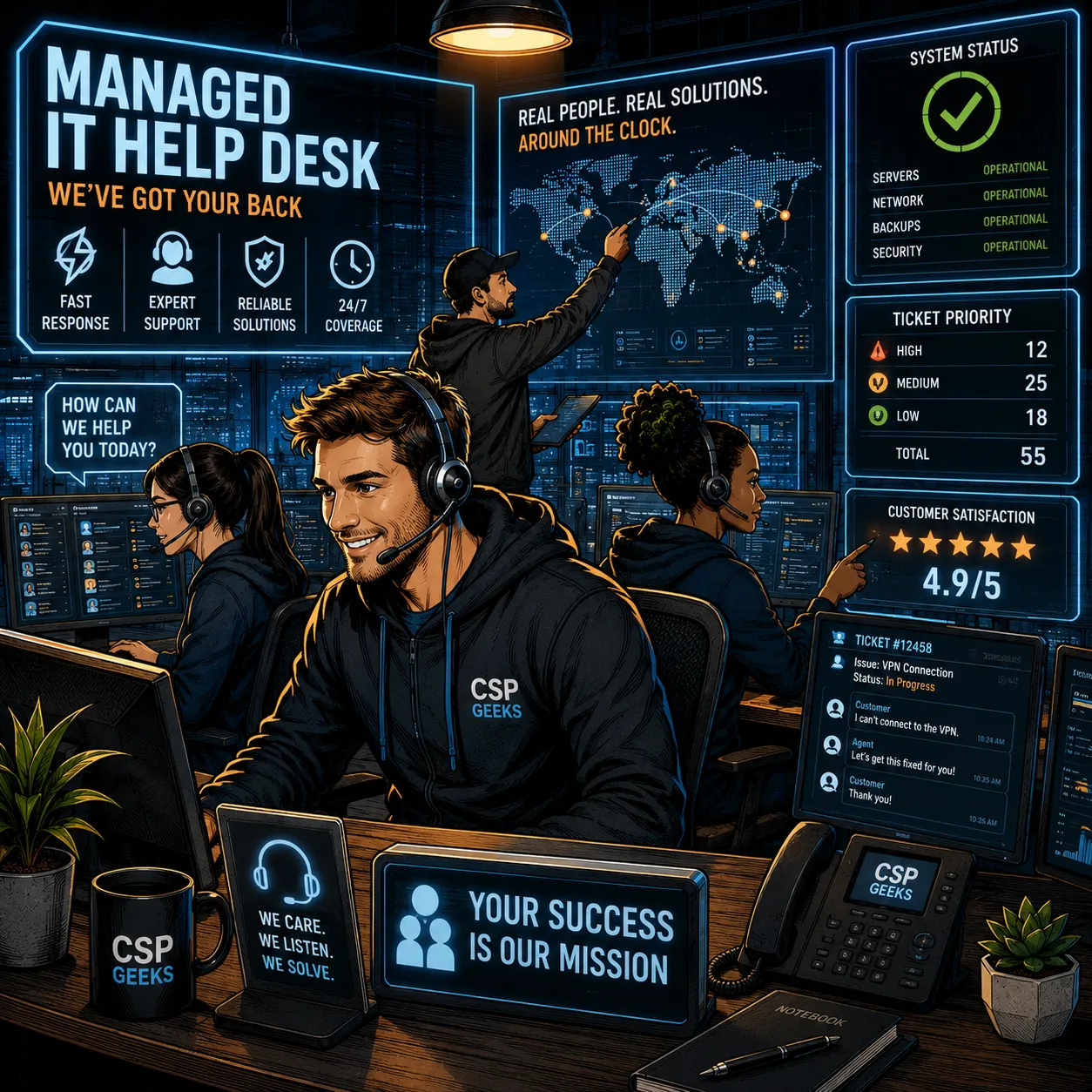 CSP Geeks superhero technology team